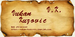 Vukan Kuzović vizit kartica